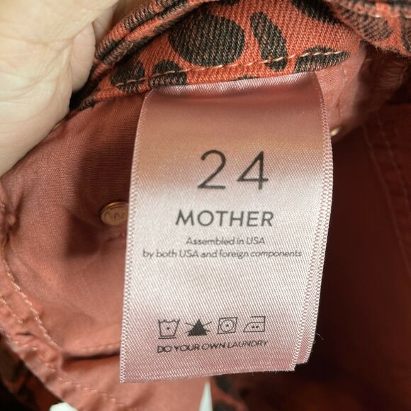 Mother Denim High Waisted Looker Animal Attraction Ankle Fray Jeans Size 24 - Picture 10 of 11